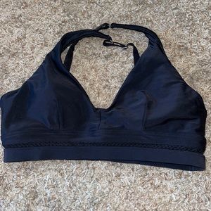 BLack Ryderwear sports bra/ bathing suit top/ interchangeable size large